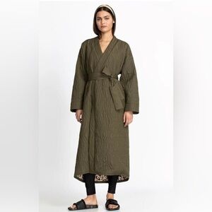 JOHNNY WAS CALME Ava Quilted Robe Coat NWT M
